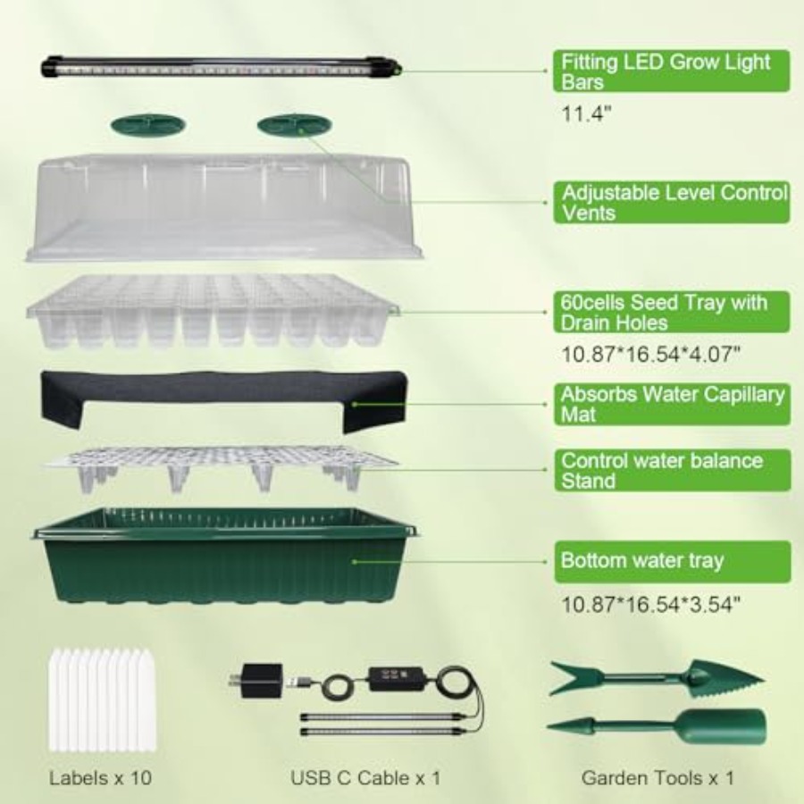 Taca do rozsady z lampą do upr – Humidity Dome Kit recenzja i cena